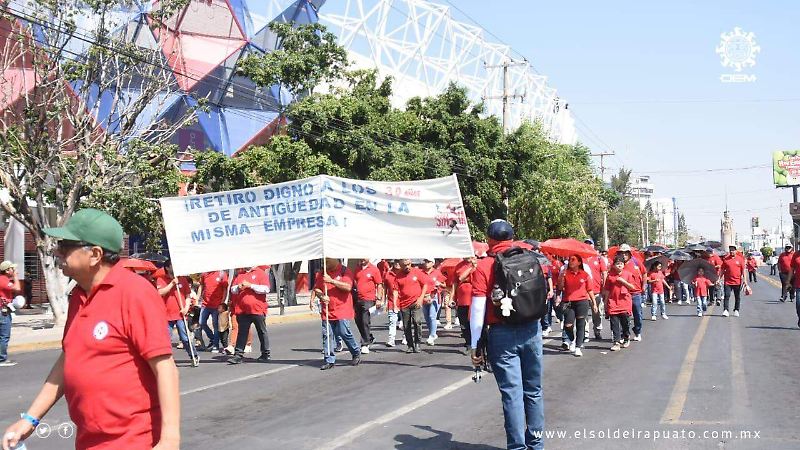 Exige Sinttia jornada laboral de 40 horas durante marcha del Día del Trabajo
